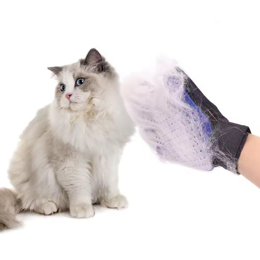 Pet grooming cleaning gloves